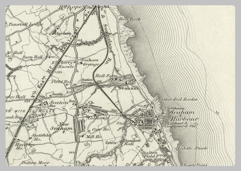 1890 Collection - Sunderland (Tynemouth) Ordnance Survey Map