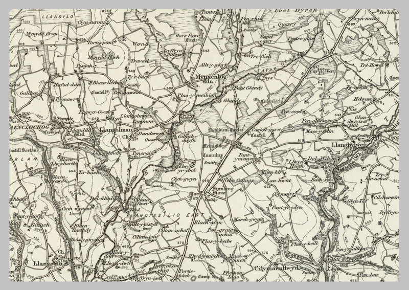 1890 Collection - Fishguard (Cardigan) Ordnance Survey Map
