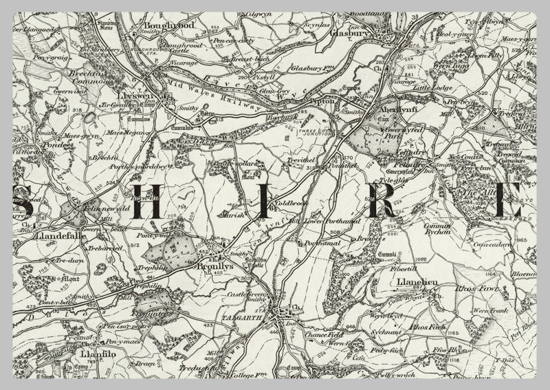1890 Collection - Talgarth (Hay) Ordnance Survey Map