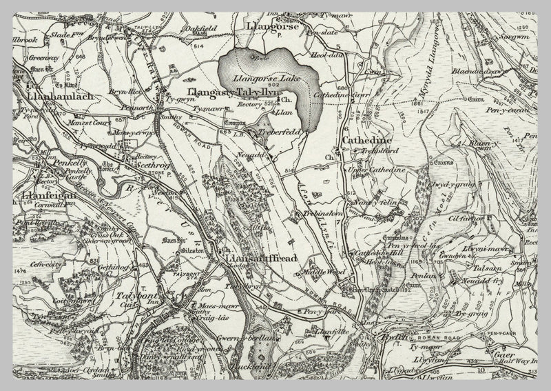 1890 Collection - Talgarth (Hay) Ordnance Survey Map