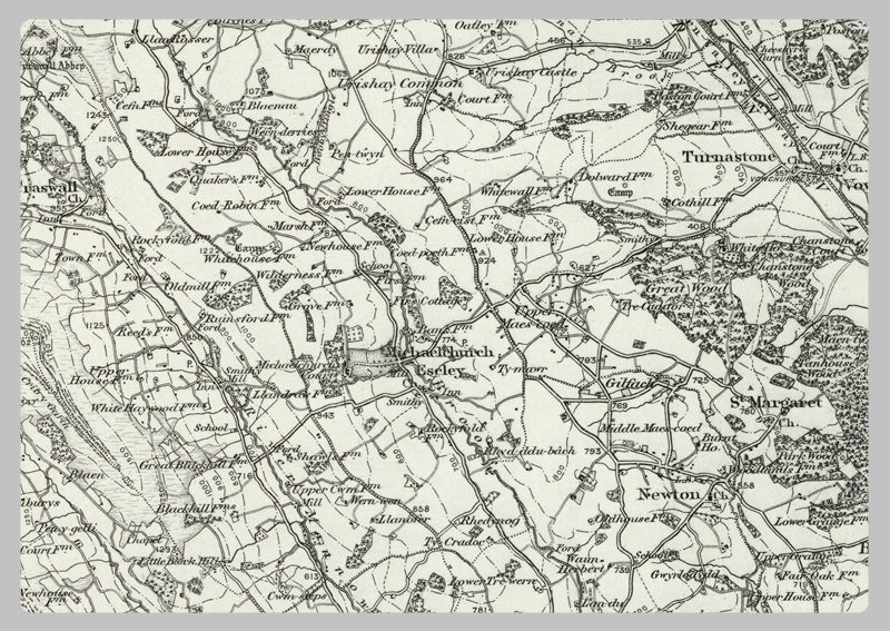 1890 Collection - Talgarth (Hay) Ordnance Survey Map