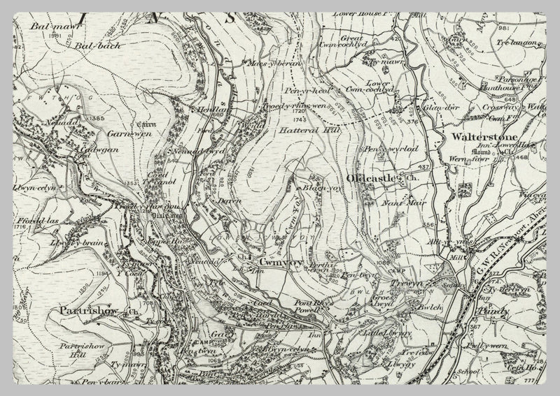 1890 Collection - Talgarth (Hay) Ordnance Survey Map