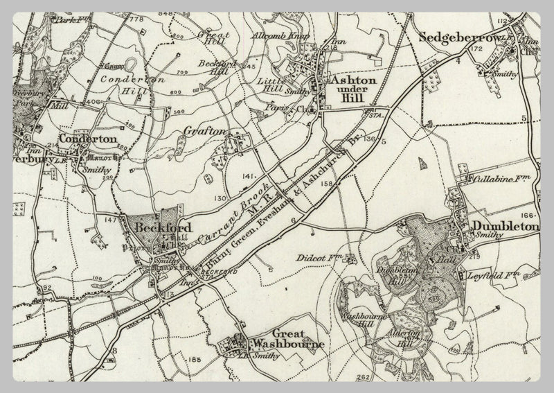 1890 Collection - Moreton in the Marsh (Stratford on Avon) Ordnance Survey Map