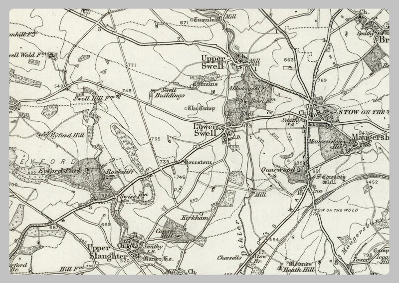 1890 Collection - Moreton in the Marsh (Stratford on Avon) Ordnance Survey Map