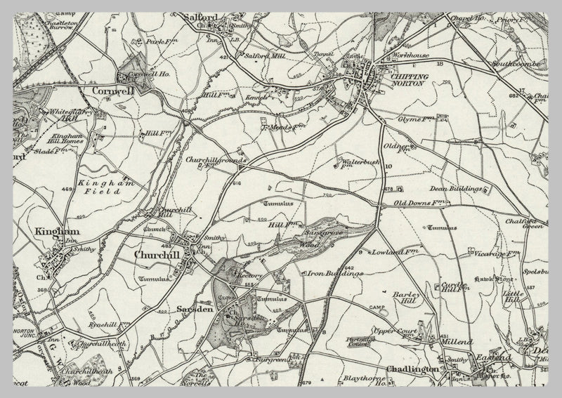 1890 Collection - Chipping Norton (Banbury) Ordnance Survey Map
