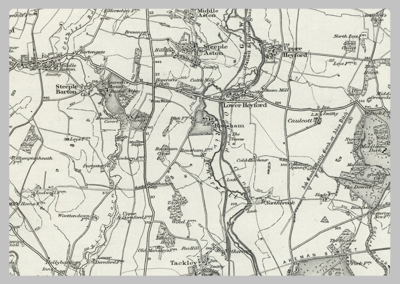 1890 Collection - Chipping Norton (Banbury) Ordnance Survey Map
