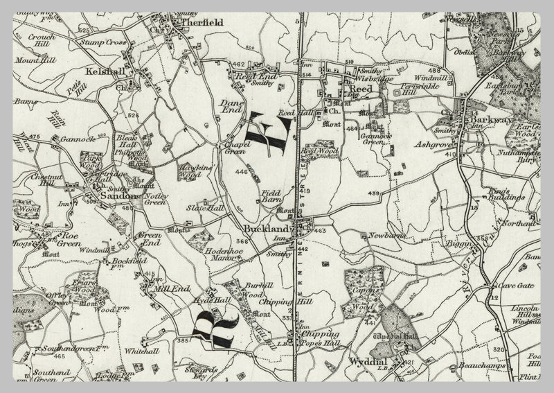 1890 Collection - Hitchin (Biggleswade) Ordnance Survey Map