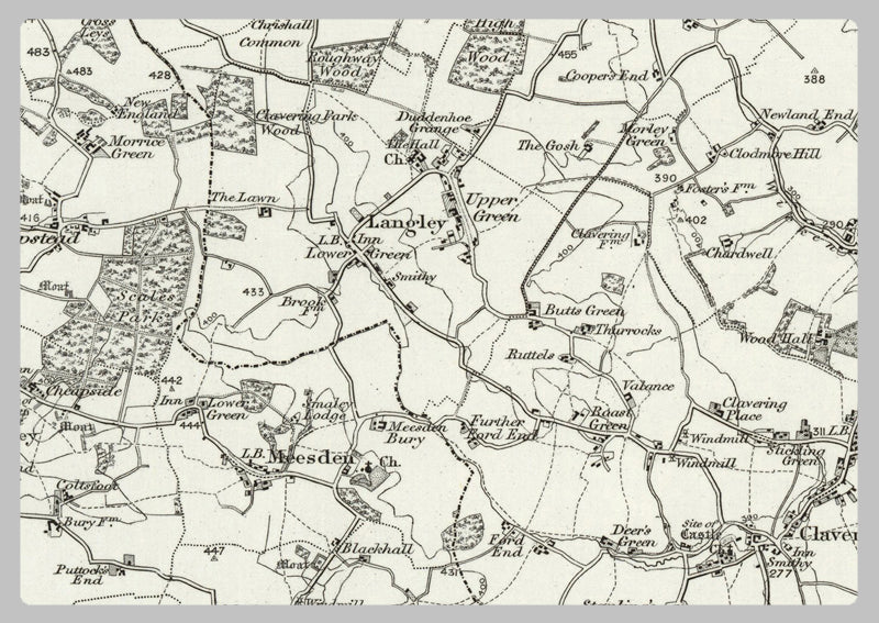 1890 Collection - Great Dunmow (Saffron Walden) Ordnance Survey Map