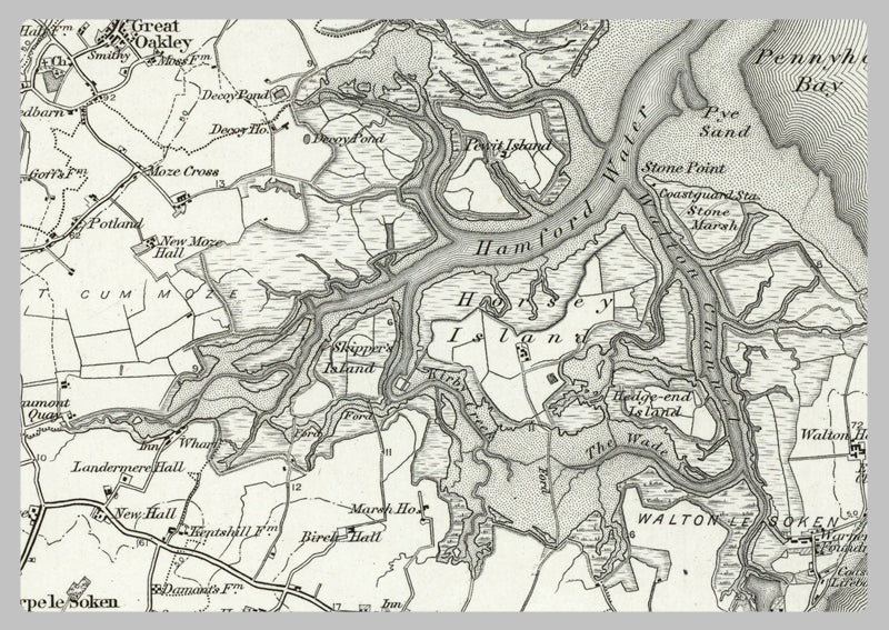 1890 Collection - Colchester (Ipswich) Ordnance Survey Map