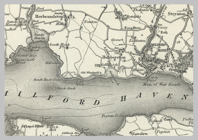 1890 Collection - Milford (St David's) Ordnance Survey Map