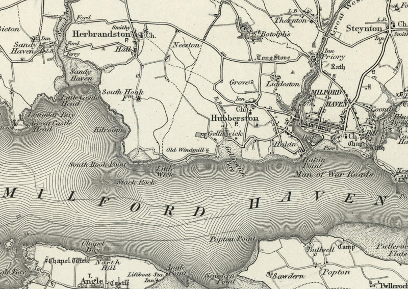 1890 Collection - Milford (St David's) Ordnance Survey Map
