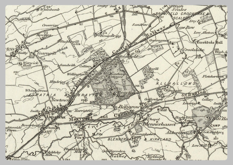1890 Collection - Cockermouth (Carlisle) Ordnance Survey Map