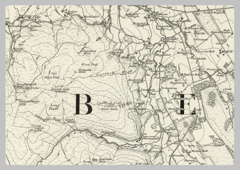 1890 Collection - Cockermouth (Carlisle) Ordnance Survey Map