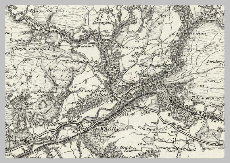 1890 Collection - Merthyr Tydfil (Brecon) Ordnance Survey Map