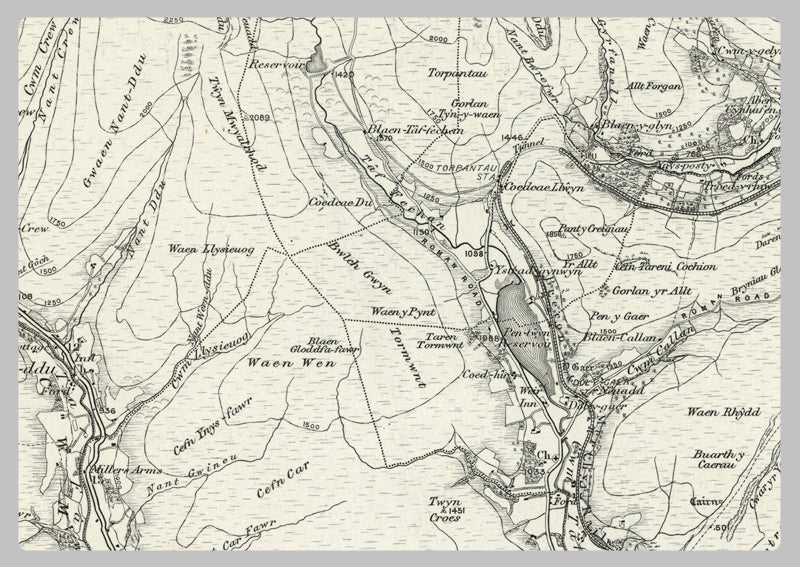 1890 Collection - Merthyr Tydfil (Brecon) Ordnance Survey Map