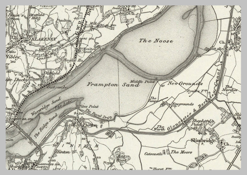 1890 Collection - Gloucester (Tewkesbury) Ordnance Survey Map