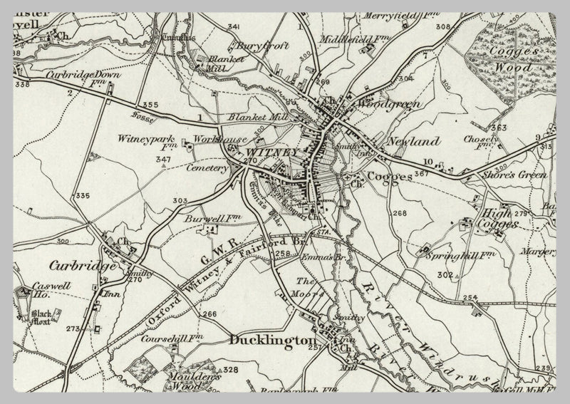 1890 Collection - Oxford (Chipping Norton)  Ordnance Survey Map