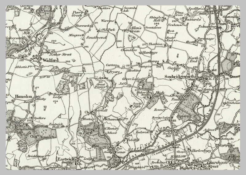 1890 Collection - Epping (Great Dunmow) Ordnance Survey Map
