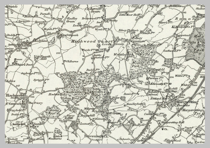 1890 Collection - Epping (Great Dunmow) Ordnance Survey Map