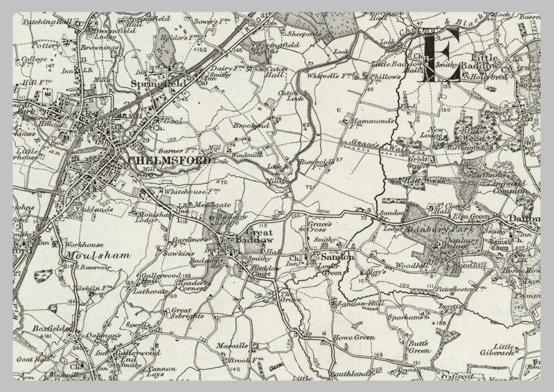 1890 Collection - Chelmsford (Braintree) Ordnance Survey Map