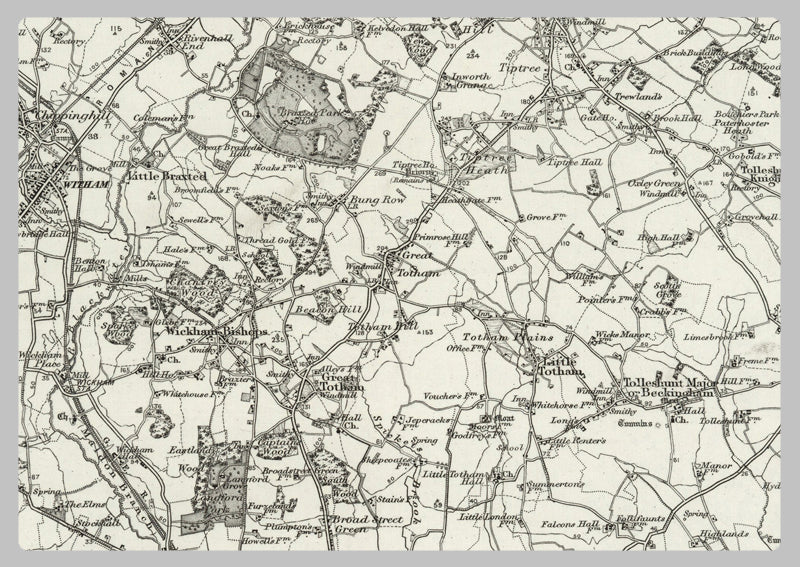 1890 Collection - Chelmsford (Braintree) Ordnance Survey Map