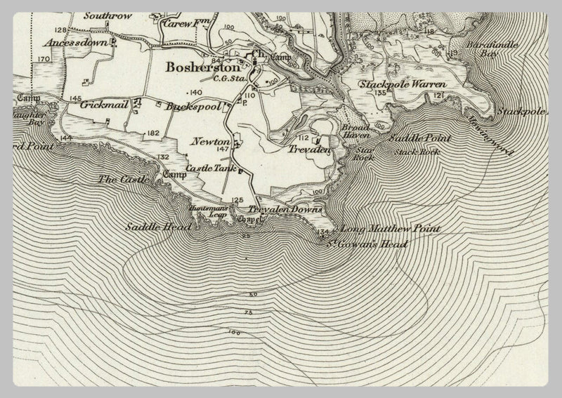 1890 Collection - Pembroke (Haverfordwest) Ordnance Survey Map