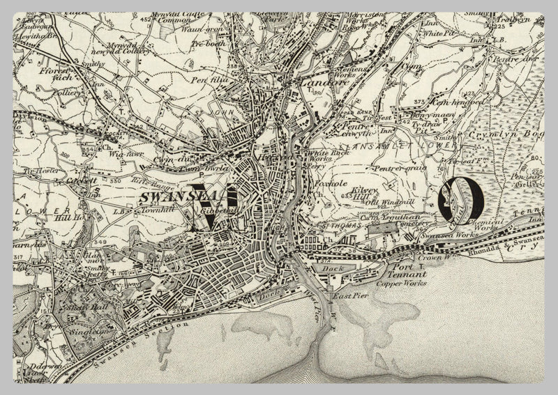 1890 Collection - Swansea (Ammanford) Ordnance Survey Map