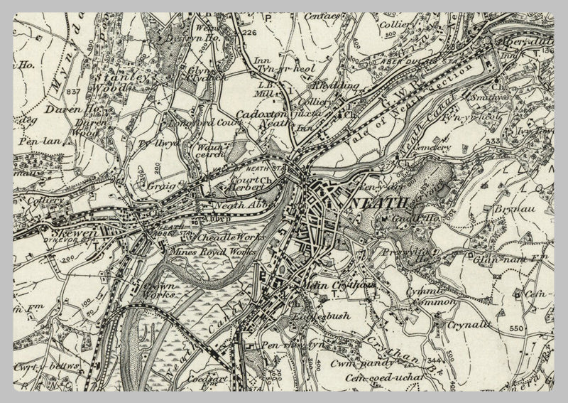 1890 Collection - Swansea (Ammanford) Ordnance Survey Map