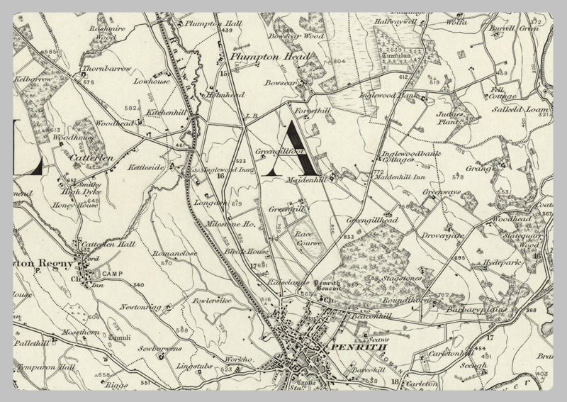 1890 Collection - Penrith (Brampton) Ordnance Survey Map