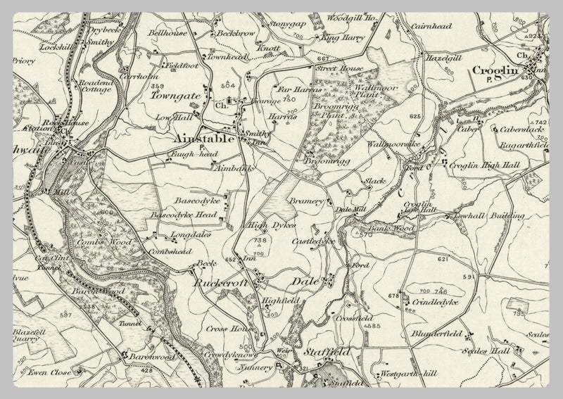 1890 Collection - Penrith (Brampton) Ordnance Survey Map