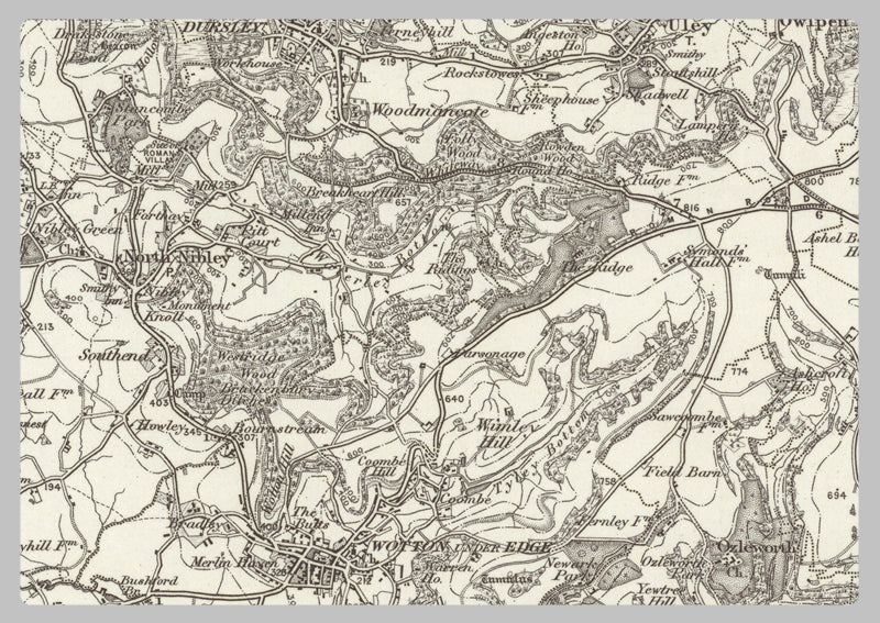 1890 Collection - Malborough (Swindon) Ordnance Survey Map