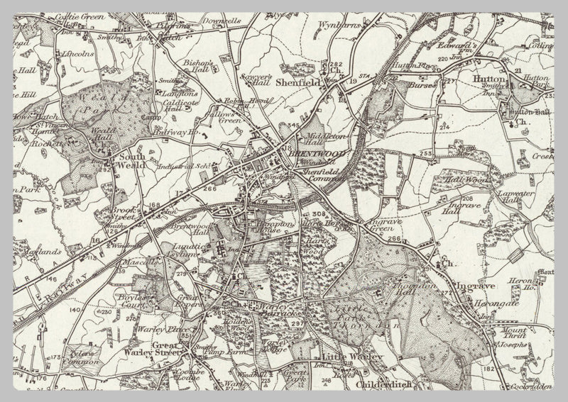 1890 Collection - Romford (Epping) Ordnance Survey Map