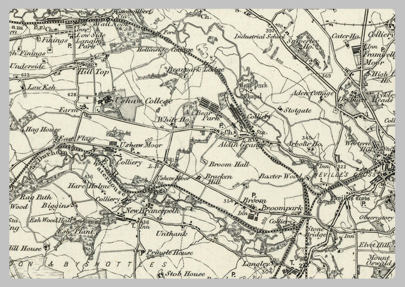 1890 Collection - Wolsingham (Newcastle upon Tyne) Ordnance Survey Map