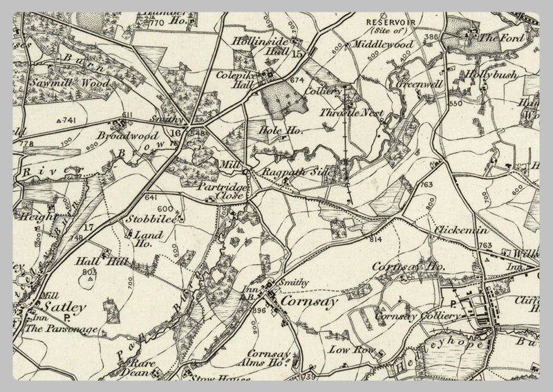 1890 Collection - Wolsingham (Newcastle upon Tyne) Ordnance Survey Map