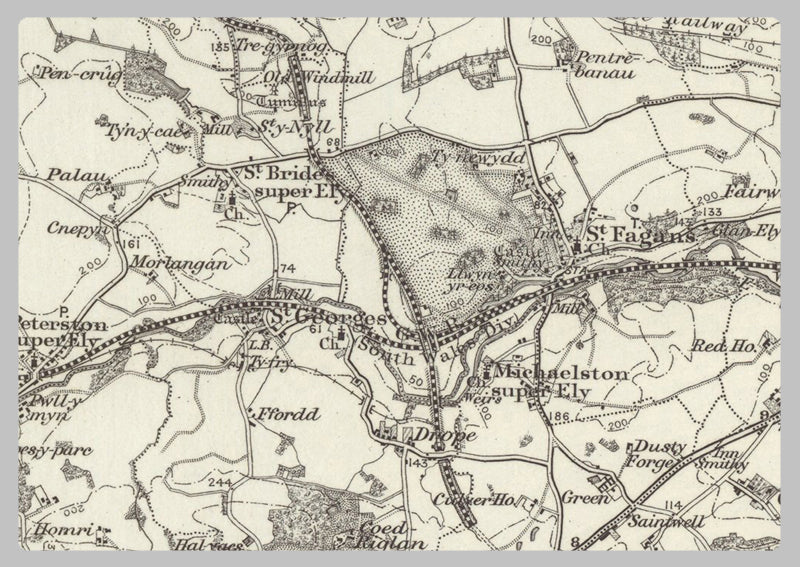 1890 Collection - Cardiff (Newport) Ordnance Survey Map