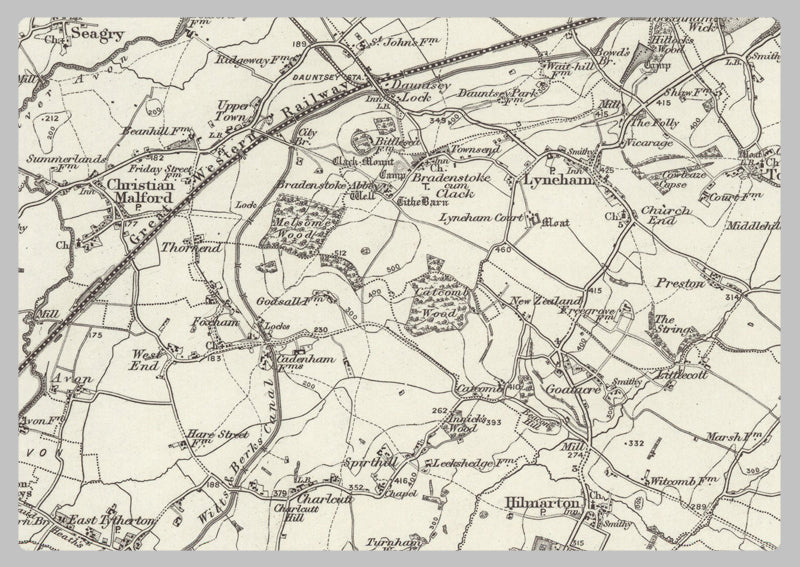 1890 Collection - Marlborough (Swindon) 1890 Ordnance Survey Map