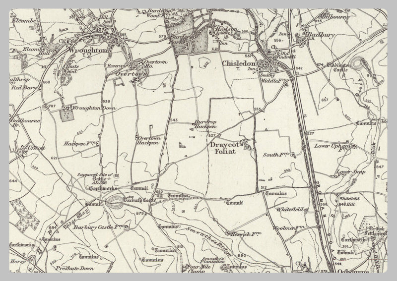 1890 Collection - Marlborough (Swindon) 1890 Ordnance Survey Map