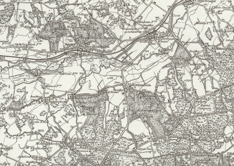 1890 Collection - Reading (Henley on Thames) Ordnance Survey Map