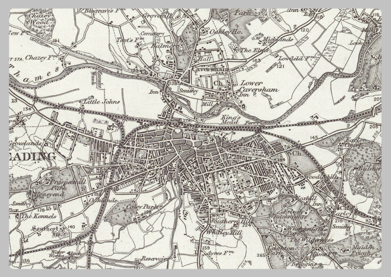 1890 Collection - Reading (Henley on Thames) Ordnance Survey Map