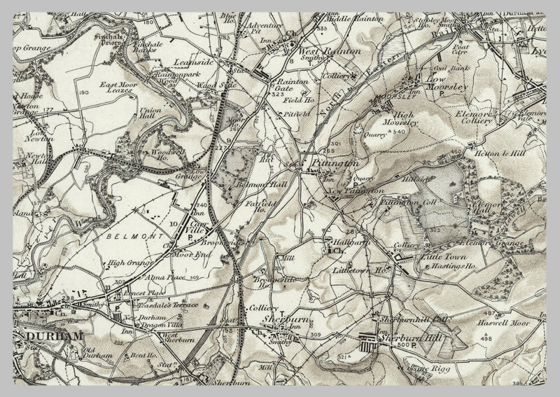 1890 Collection - Durham (Sunderland) Ordnance Survey Map