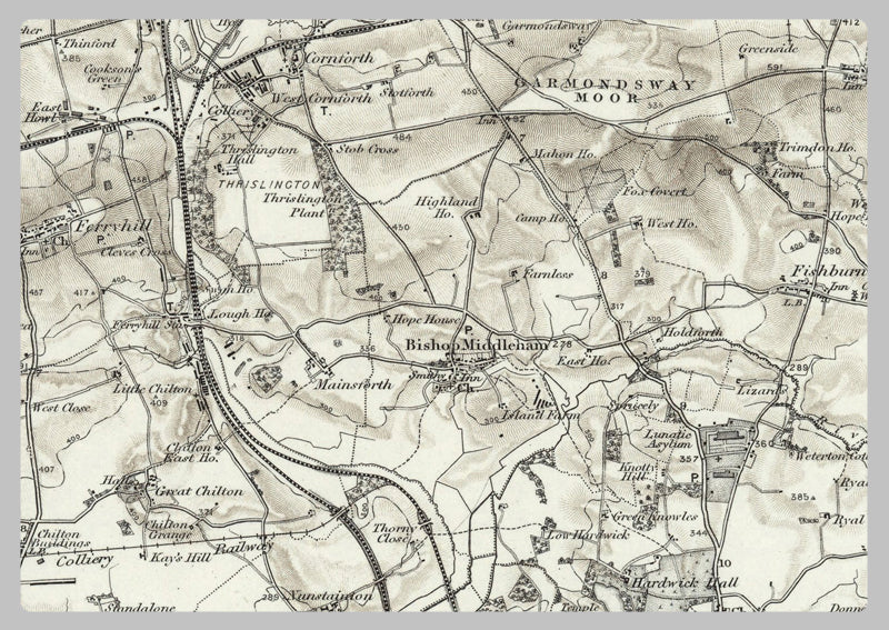 1890 Collection - Durham (Sunderland) Ordnance Survey Map