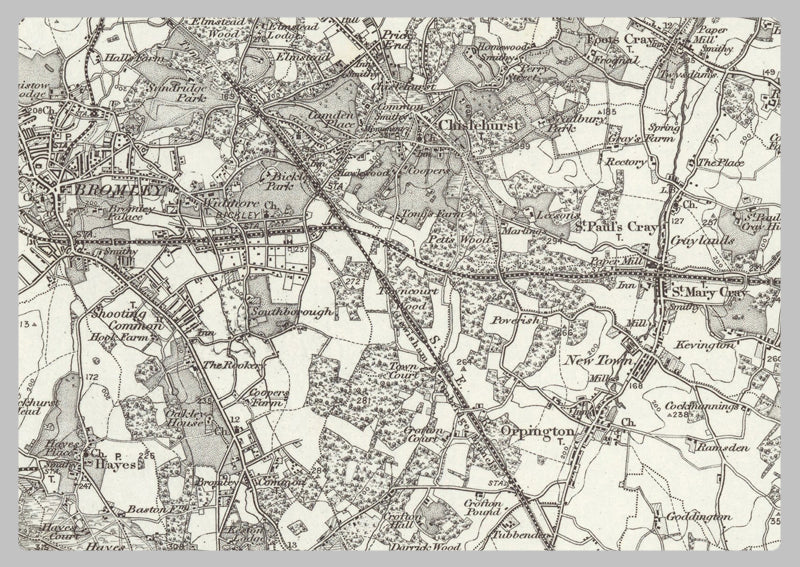 1890 Collection - Dartford (Romford) Ordnance Survey Map