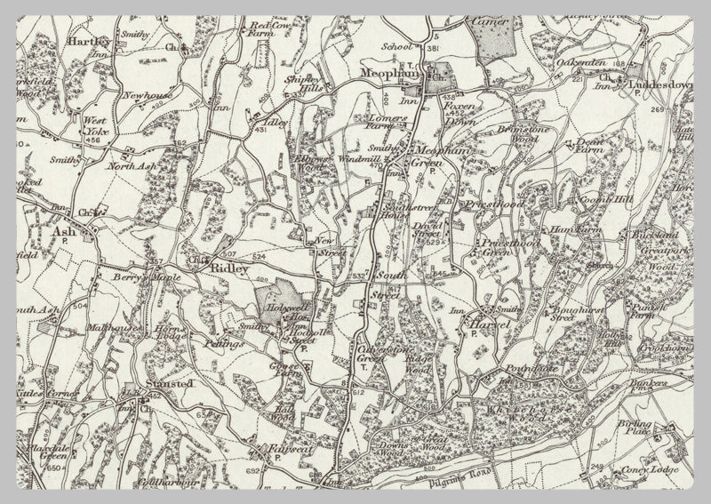 1890 Collection - Dartford (Romford) Ordnance Survey Map