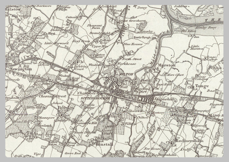 1890 Collection Chatham (Shoebury Ness) Ordnance Survey Map I Love Maps