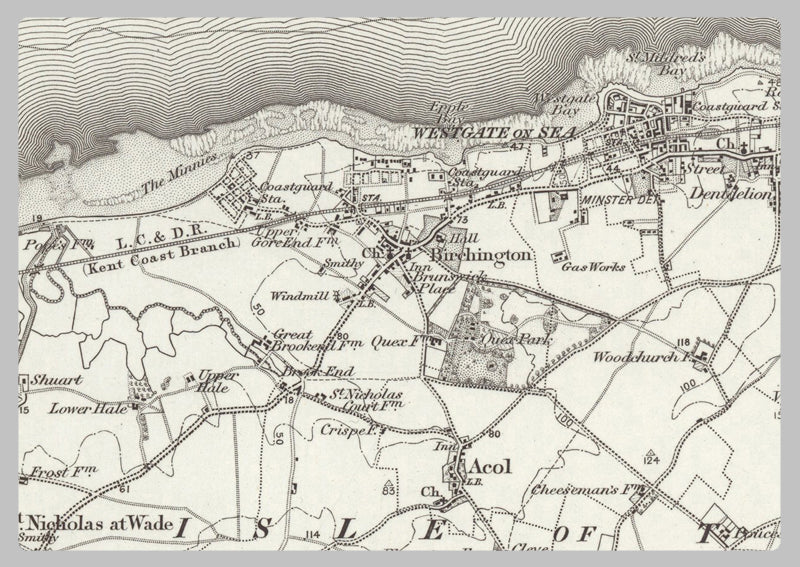 1890 Collection - Ramsgate Ordnance Survey Map