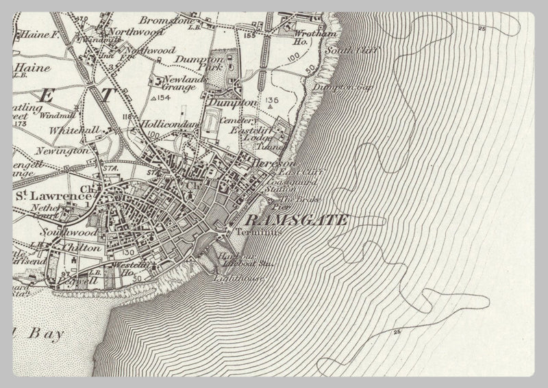 1890 Collection - Ramsgate Ordnance Survey Map