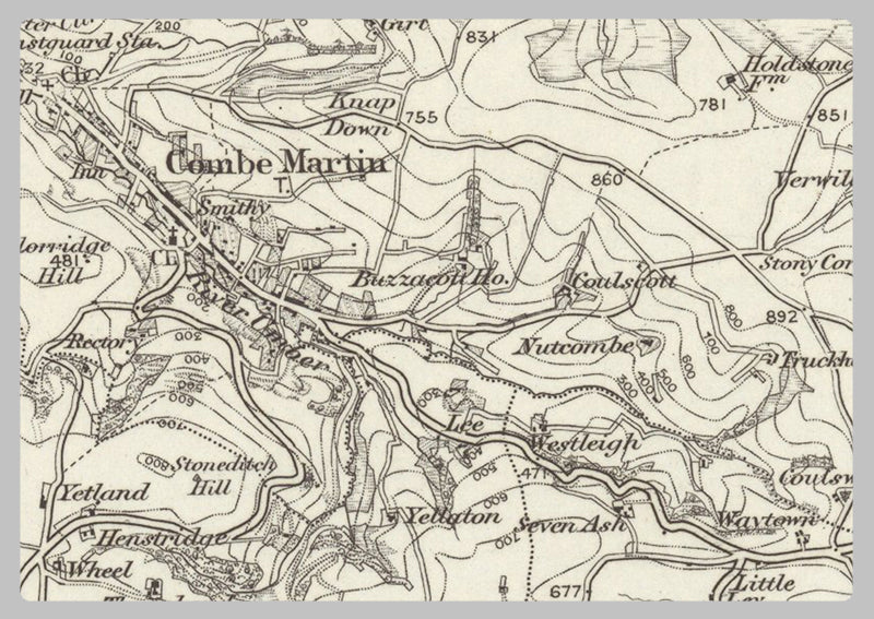 1890 Collection - Ilfracombe (Sker Point) Ordnance Survey Map