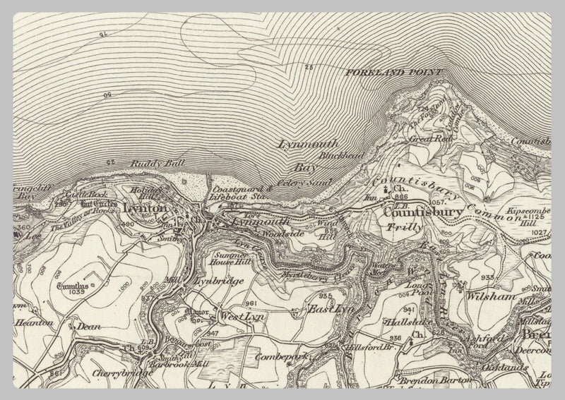 1890 Collection - Ilfracombe (Sker Point) Ordnance Survey Map