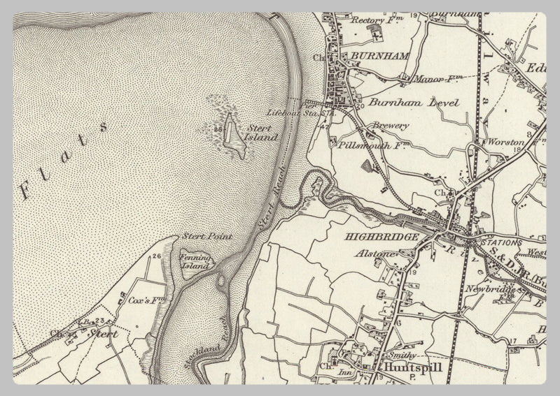 1890 Collection - Weston Super Mare (Cardiff) Ordnance Survey Map