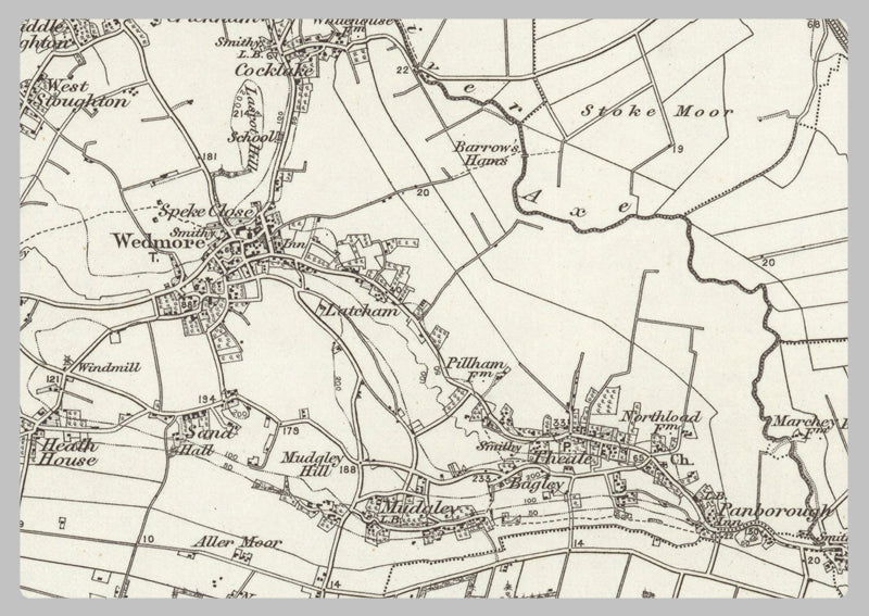 1890 Collection - Wells (Bristol) Ordnance Survey Map